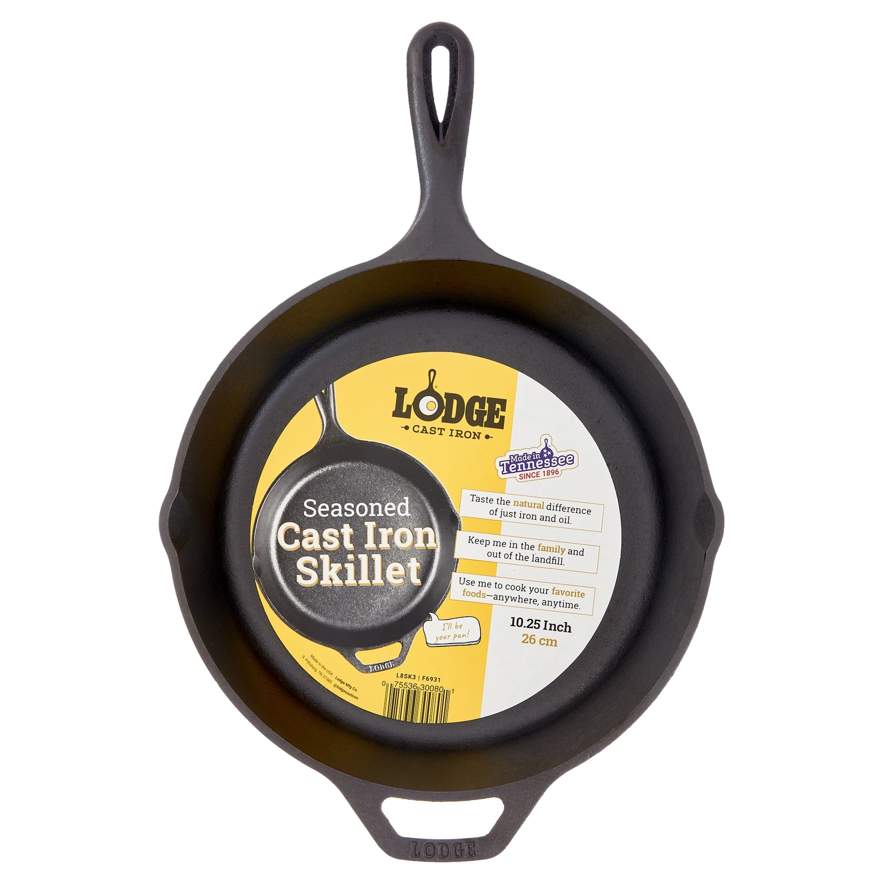 Lodge 10.25-inch Seasoned Cast Iron Skillet