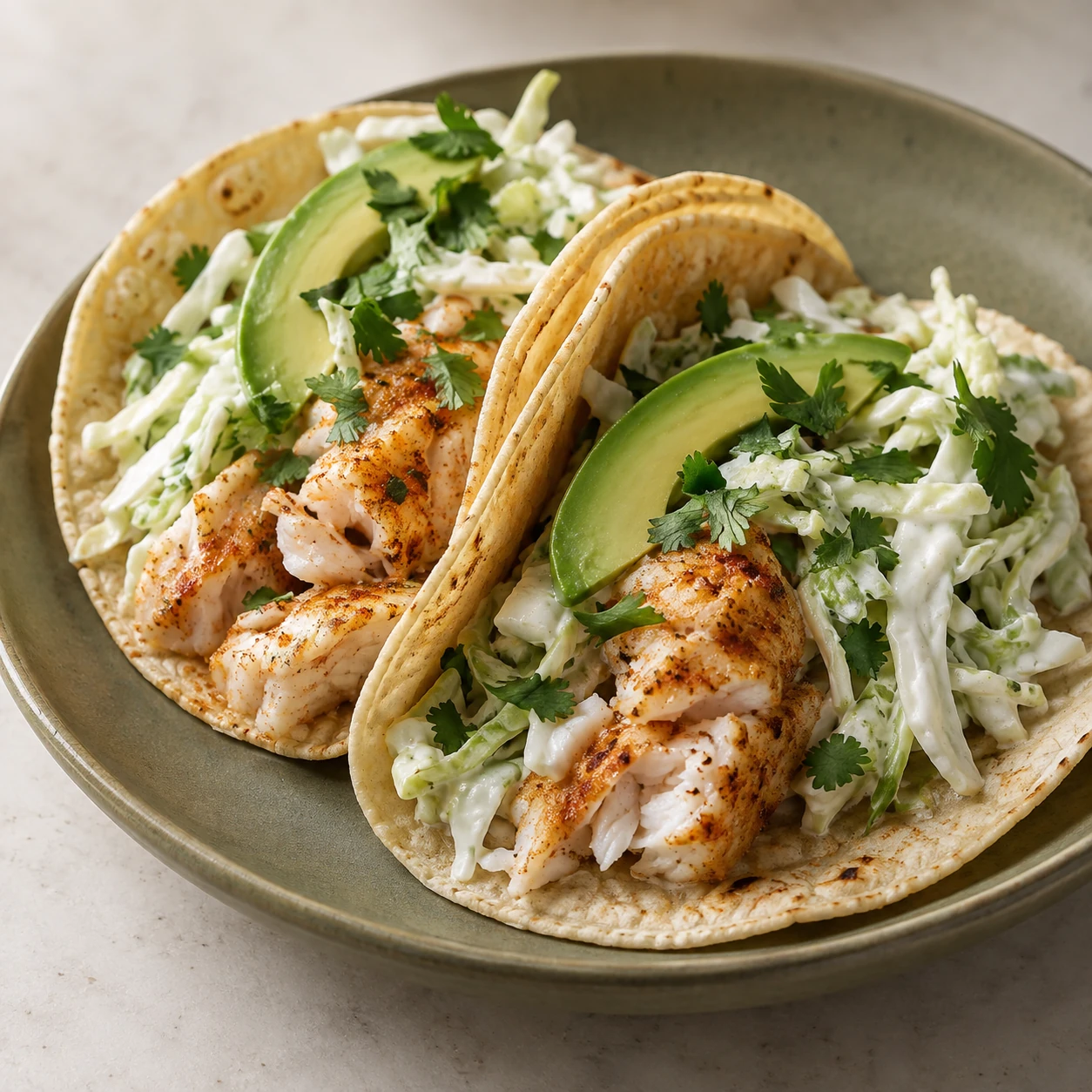 Lime-and-crunch fish tacos — illustrative serving idea
